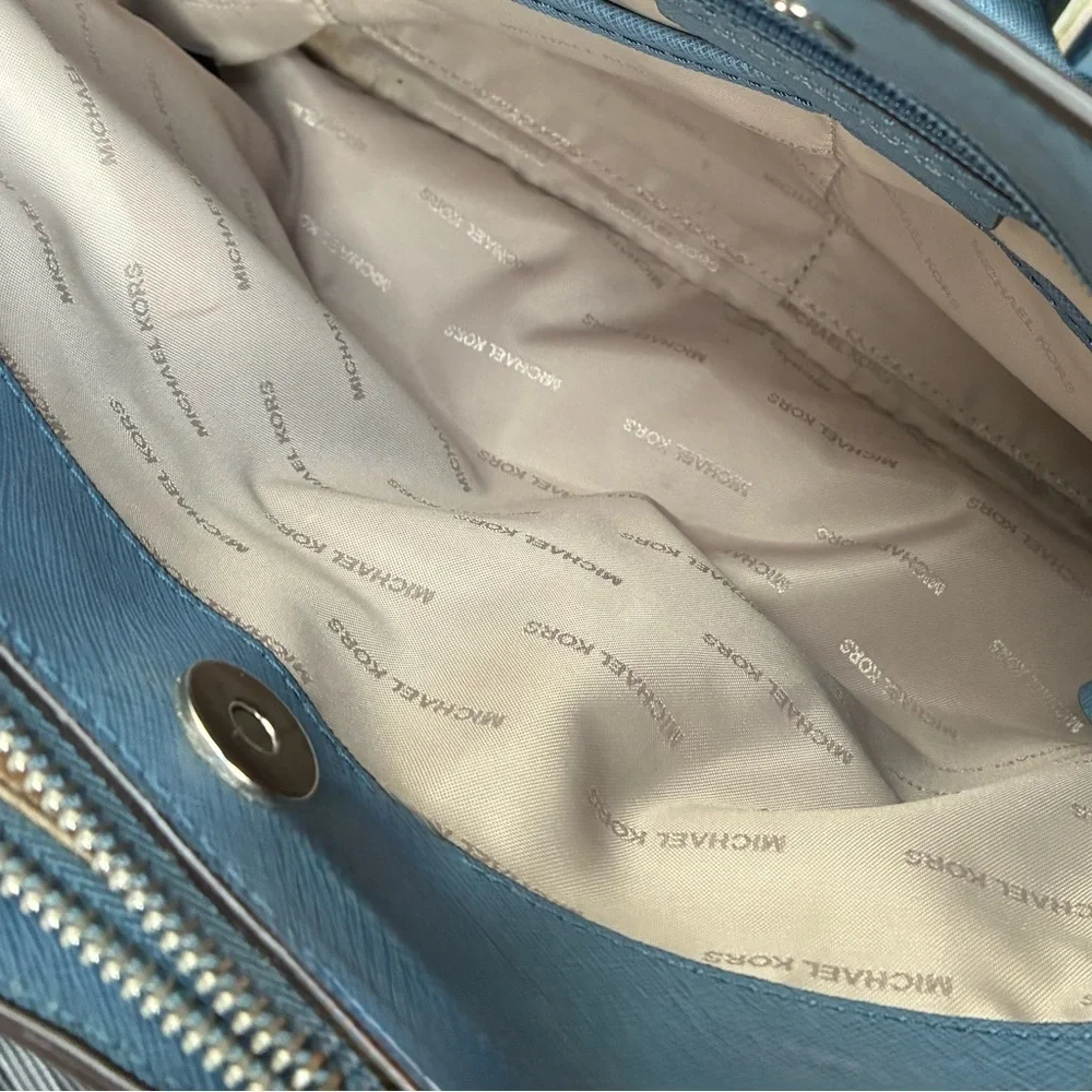 Michael Kors Bag,Michael Kors Sky Blue Satchel